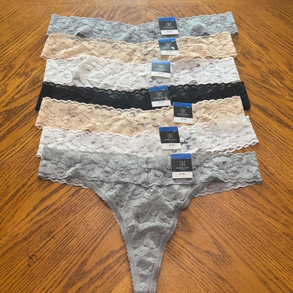Set of 7 I.N.C international concepts core panty tong